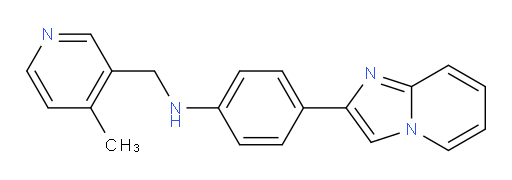 4-(imidazo[1,2-a]pyridin-2-yl)-N-((4-methylpyridin-3-yl)methyl)aniline