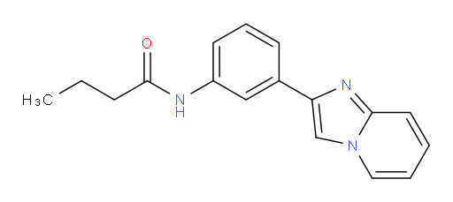 N-(3-(imidazo[1,2-a]pyridin-2-yl)phenyl)butyramide