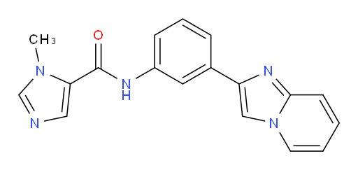 N-(3-(imidazo[1,2-a]pyridin-2-yl)phenyl)-1-methyl-1H-imidazole-5-carboxamide
