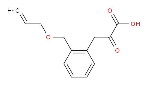 3-(2-((allyloxy)methyl)phenyl)-2-oxopropanoic acid