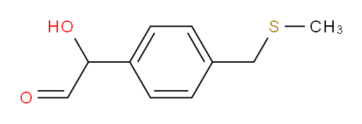 2-hydroxy-2-(4-((methylthio)methyl)phenyl)acetaldehyde