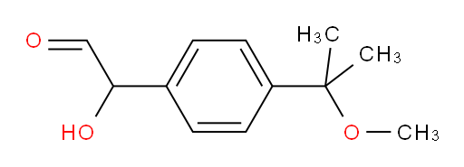 2-hydroxy-2-(4-(2-methoxypropan-2-yl)phenyl)acetaldehyde
