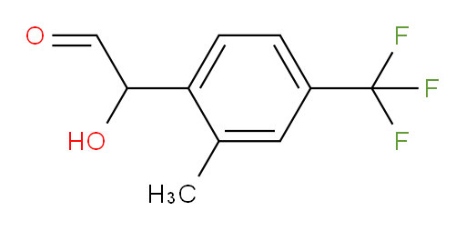 2-hydroxy-2-(2-methyl-4-(trifluoromethyl)phenyl)acetaldehyde