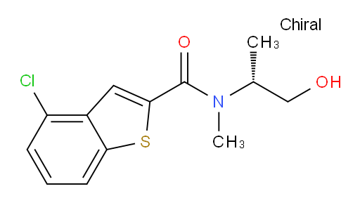 (R)-4-chloro-N-(1-hydroxypropan-2-yl)-N-methylbenzo[b]thiophene-2-carboxamide