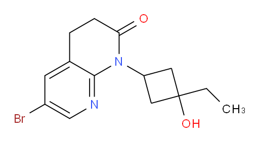 6-bromo-1-(3-ethyl-3-hydroxycyclobutyl)-3,4-dihydro-1,8-naphthyridin-2(1H)-one