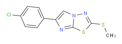 6-(4-chlorophenyl)-2-(methylthio)imidazo[2,1-b][1,3,4]thiadiazole