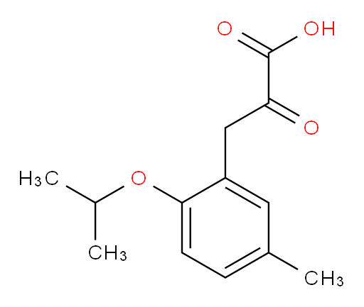 3-(2-isopropoxy-5-methylphenyl)-2-oxopropanoic acid