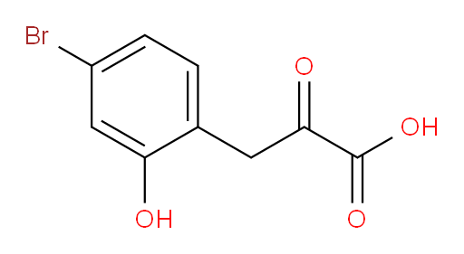 3-(4-bromo-2-hydroxyphenyl)-2-oxopropanoic acid