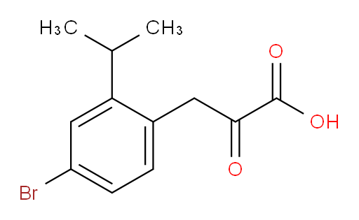 3-(4-bromo-2-isopropylphenyl)-2-oxopropanoic acid