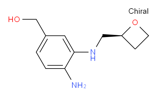(S)-(4-amino-3-((oxetan-2-ylmethyl)amino)phenyl)methanol