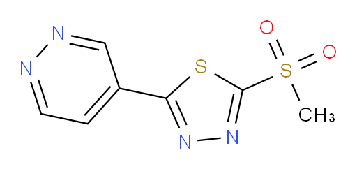 2-(methylsulfonyl)-5-(pyridazin-4-yl)-1,3,4-thiadiazole