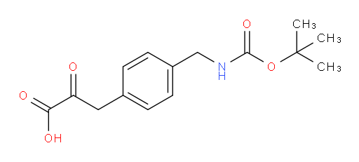 3-(4-(((tert-butoxycarbonyl)amino)methyl)phenyl)-2-oxopropanoic acid