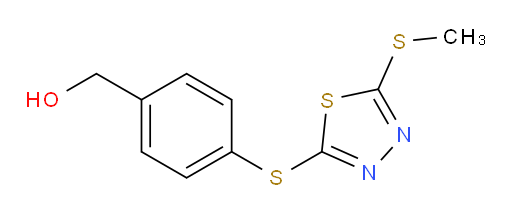 (4-((5-(methylthio)-1,3,4-thiadiazol-2-yl)thio)phenyl)methanol