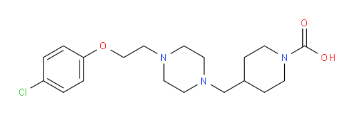 4-((4-(2-(4-chlorophenoxy)ethyl)piperazin-1-yl)methyl)piperidine-1-carboxylic acid