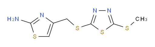 4-(((5-(methylthio)-1,3,4-thiadiazol-2-yl)thio)methyl)thiazol-2-amine