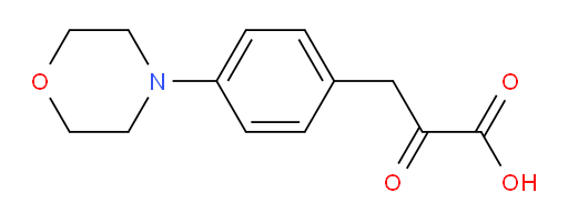 3-(4-morpholinophenyl)-2-oxopropanoic acid