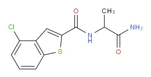 N-(1-amino-1-oxopropan-2-yl)-4-chlorobenzo[b]thiophene-2-carboxamide