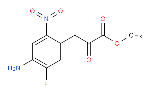 methyl 3-(4-amino-5-fluoro-2-nitrophenyl)-2-oxopropanoate