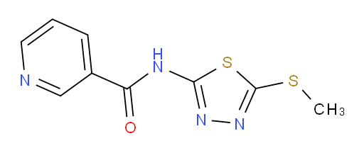 N-(5-(methylthio)-1,3,4-thiadiazol-2-yl)nicotinamide