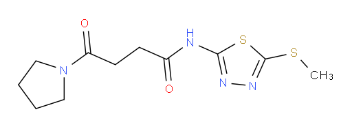 N-(5-(methylthio)-1,3,4-thiadiazol-2-yl)-4-oxo-4-(pyrrolidin-1-yl)butanamide