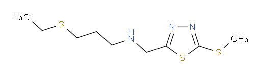 3-(ethylthio)-N-((5-(methylthio)-1,3,4-thiadiazol-2-yl)methyl)propan-1-amine