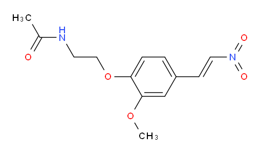 (E)-N-(2-(2-methoxy-4-(2-nitrovinyl)phenoxy)ethyl)acetamide
