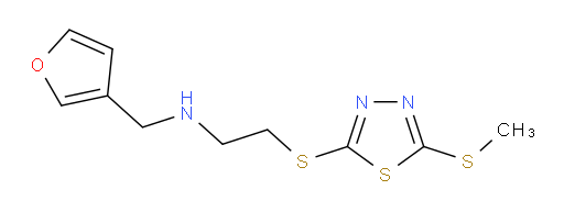 N-(furan-3-ylmethyl)-2-((5-(methylthio)-1,3,4-thiadiazol-2-yl)thio)ethanamine
