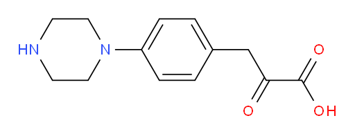 2-oxo-3-(4-(piperazin-1-yl)phenyl)propanoic acid