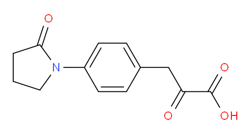 2-oxo-3-(4-(2-oxopyrrolidin-1-yl)phenyl)propanoic acid