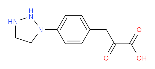 3-(4-(1,2,3-triazolidin-1-yl)phenyl)-2-oxopropanoic acid