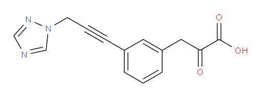 3-(3-(3-(1H-1,2,4-triazol-1-yl)prop-1-yn-1-yl)phenyl)-2-oxopropanoic acid