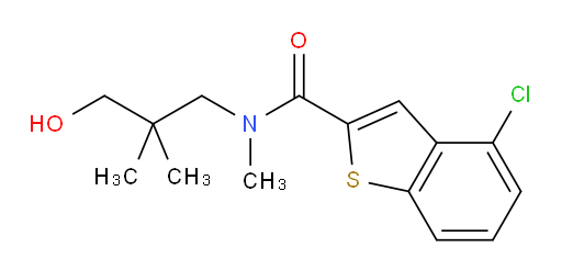 4-chloro-N-(3-hydroxy-2,2-dimethylpropyl)-N-methylbenzo[b]thiophene-2-carboxamide