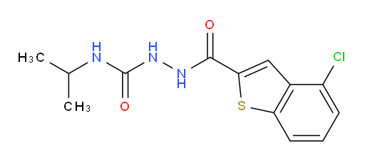 2-(4-chlorobenzo[b]thiophene-2-carbonyl)-N-isopropylhydrazinecarboxamide