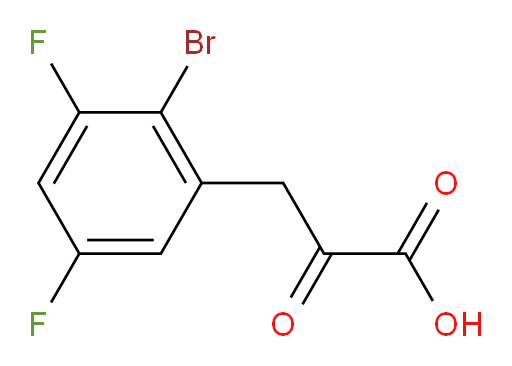 3-(2-bromo-3,5-difluorophenyl)-2-oxopropanoic acid