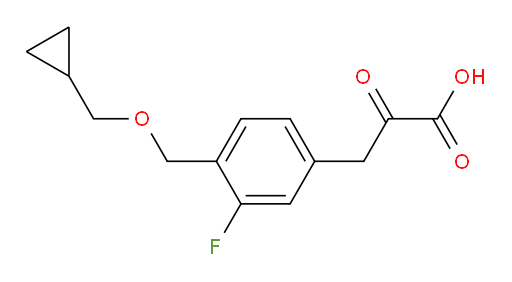 3-(4-((cyclopropylmethoxy)methyl)-3-fluorophenyl)-2-oxopropanoic acid
