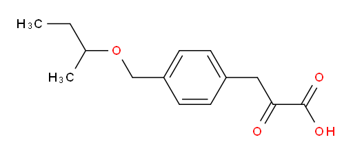 3-(4-(sec-butoxymethyl)phenyl)-2-oxopropanoic acid