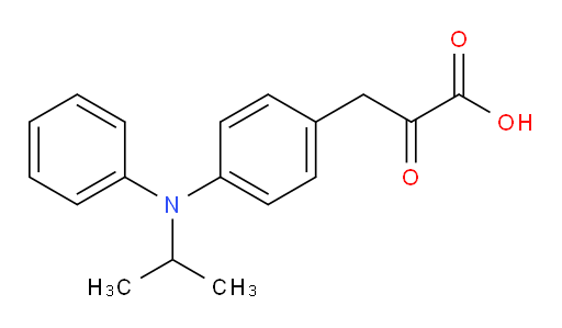 3-(4-(isopropyl(phenyl)amino)phenyl)-2-oxopropanoic acid