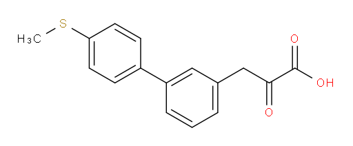 3-(4'-(methylthio)-[1,1'-biphenyl]-3-yl)-2-oxopropanoic acid