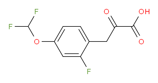 3-(4-(difluoromethoxy)-2-fluorophenyl)-2-oxopropanoic acid