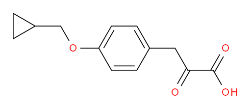3-(4-(cyclopropylmethoxy)phenyl)-2-oxopropanoic acid