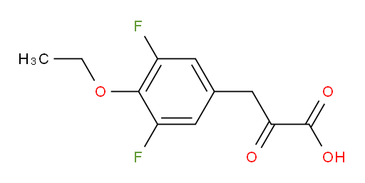3-(4-ethoxy-3,5-difluorophenyl)-2-oxopropanoic acid
