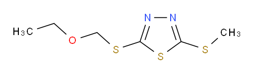 2-((ethoxymethyl)thio)-5-(methylthio)-1,3,4-thiadiazole