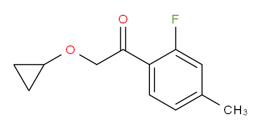 2-cyclopropoxy-1-(2-fluoro-4-methylphenyl)ethanone