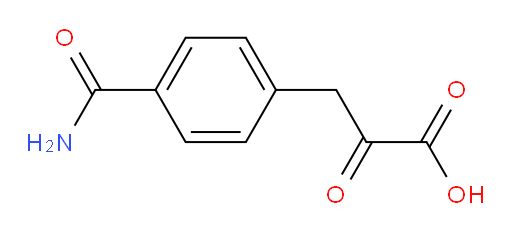 3-(4-carbamoylphenyl)-2-oxopropanoic acid