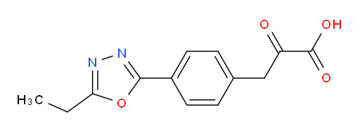 3-(4-(5-ethyl-1,3,4-oxadiazol-2-yl)phenyl)-2-oxopropanoic acid