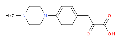 3-(4-(4-methylpiperazin-1-yl)phenyl)-2-oxopropanoic acid