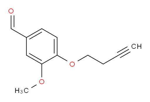 4-(but-3-yn-1-yloxy)-3-methoxybenzaldehyde