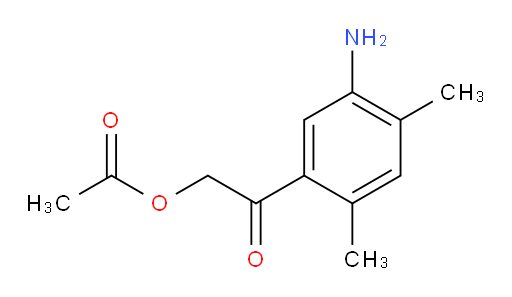 2-(5-amino-2,4-dimethylphenyl)-2-oxoethyl acetate