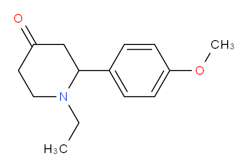 1-ethyl-2-(4-methoxyphenyl)piperidin-4-one