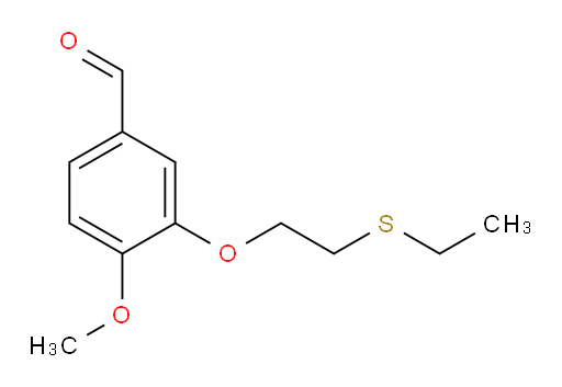 3-(2-(ethylthio)ethoxy)-4-methoxybenzaldehyde